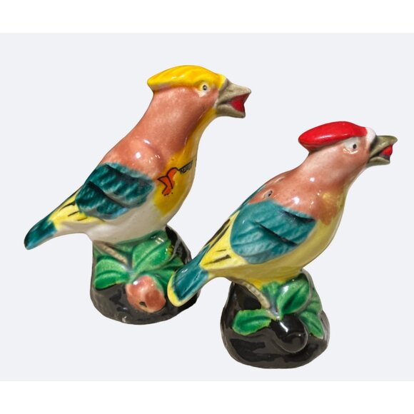 Ceramic Colorful Birds Salt and Pepper Shakers - Picture 5 of 11